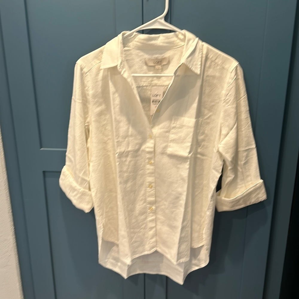 Loft ladies, long sleeve blouse